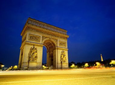 Arc de triomphe, départ du marathon de Paris