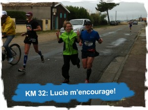 KM 32: Lucie m'encourage!