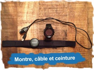 Suunto Ambit: la montre, le câble et la ceinture cardio