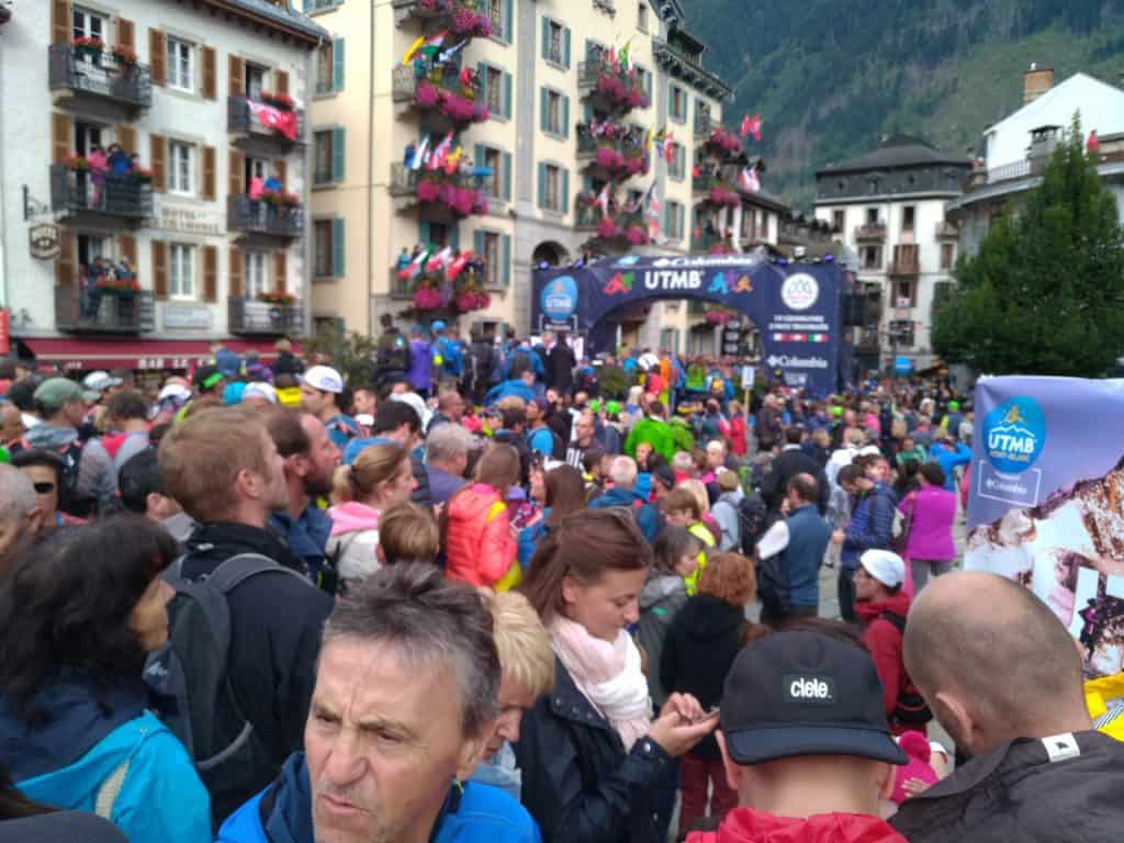Avant le départ de l'UTMB