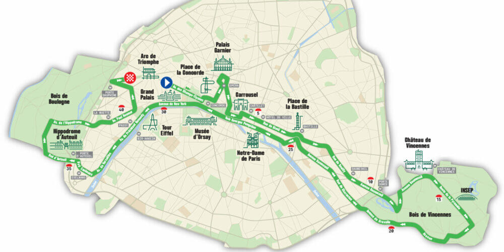 Parcours du Marathon de Paris