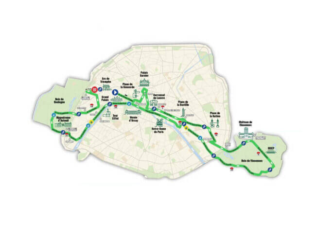 Parcours du marathon de paris 2025