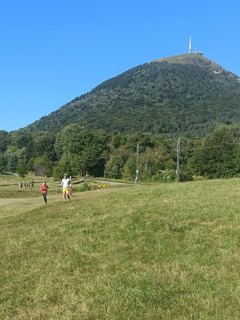 Échauffement sur le Trail des Volcans