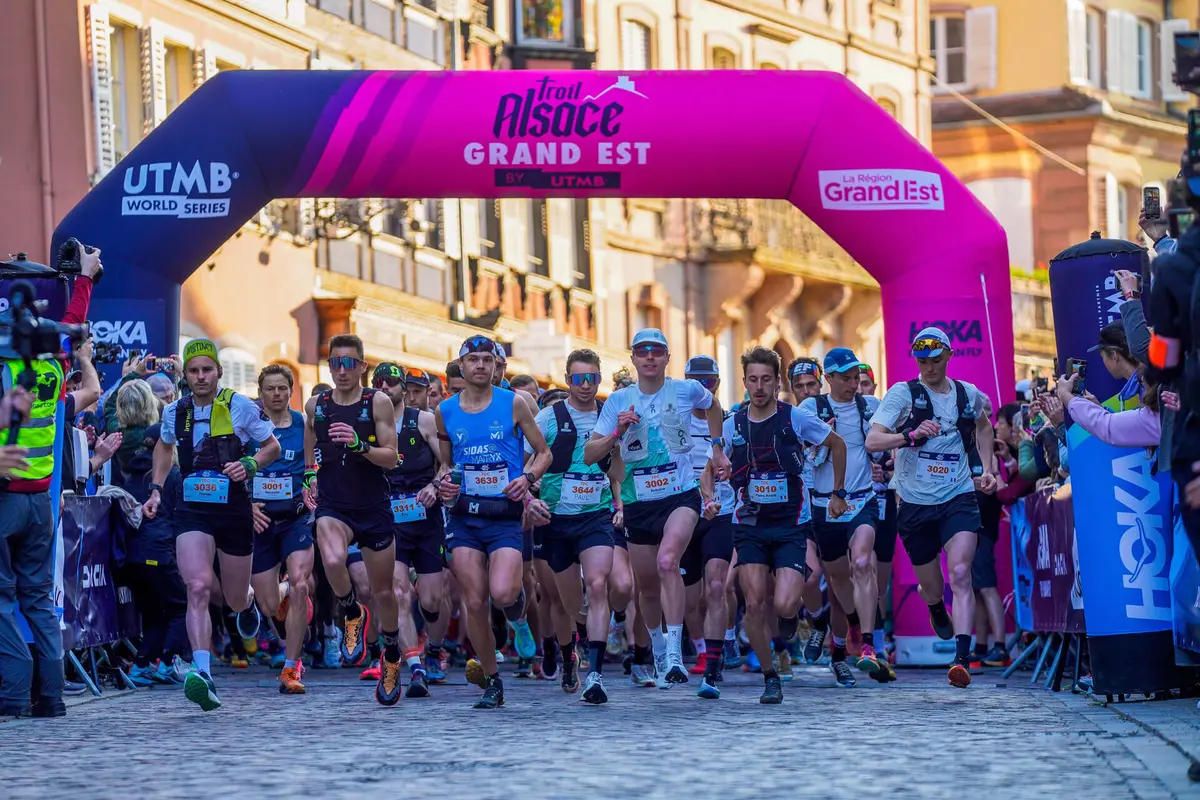 photo du départ du Trail Alsace Grand Est by UTMB