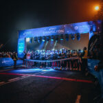 coureurs lors de la course Saintelyon de nuit entre Saint Etienne et Lyon
