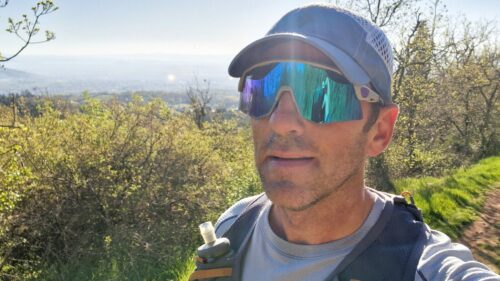 Llunettes Demetz Suit portées par un traileur