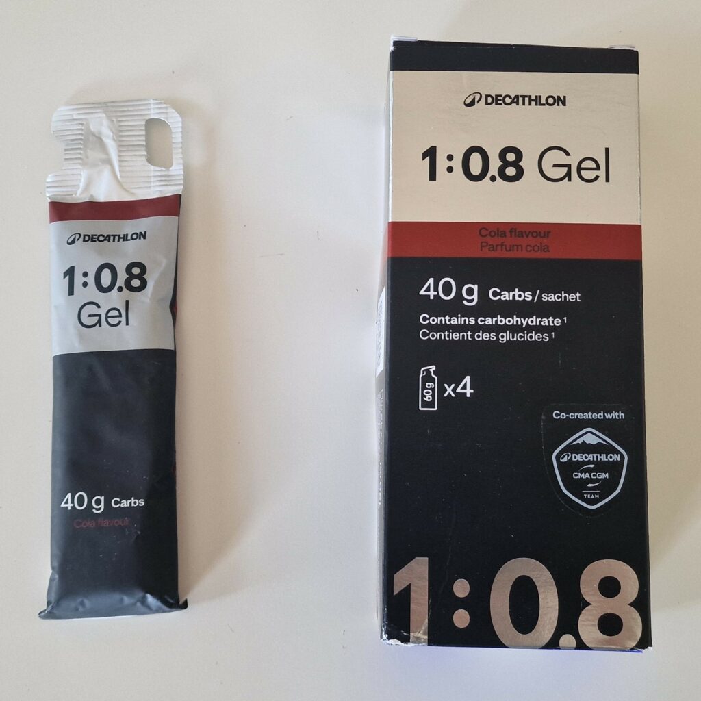 Décathlon gel 1:0.8 goût coca