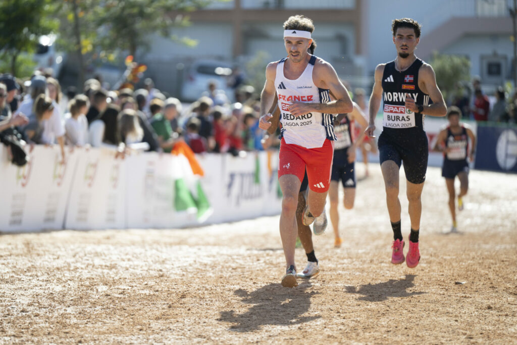 Simon Bédard, champion de France du 10 000 m et médaille d'argent lors de la Coupe d'Europe